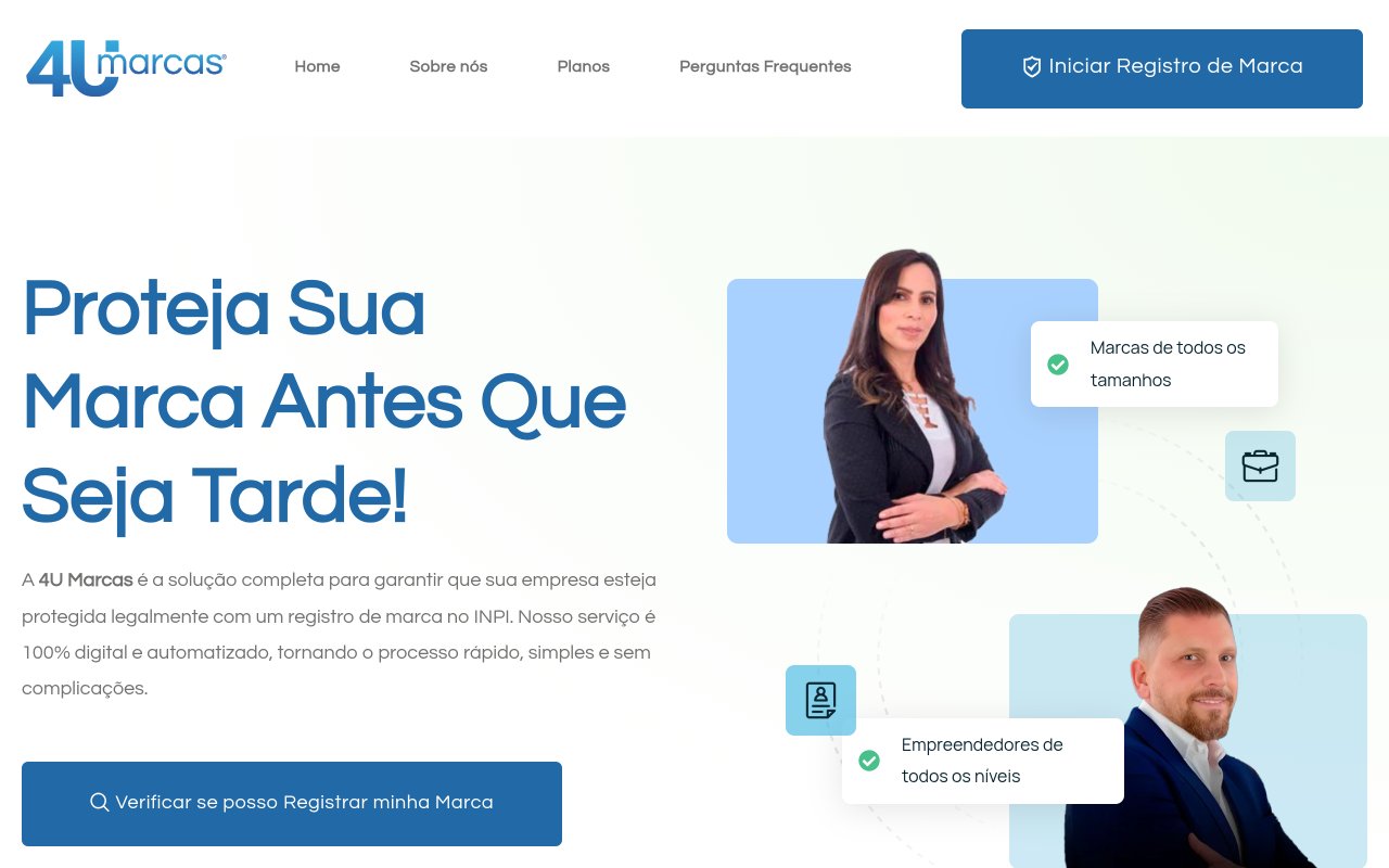 Prévia do site de cliente ExpertBrazil